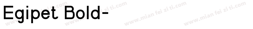 Egipet Bold字体转换